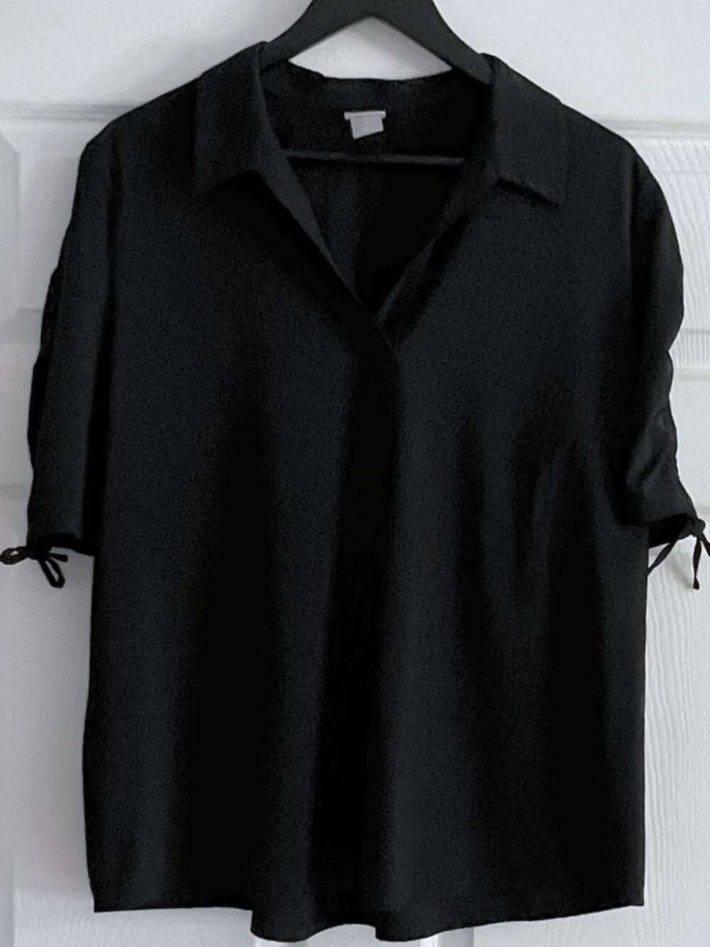 Chico’s Zenergy Black Stretch Blouse – Size 3 / XL 16-18